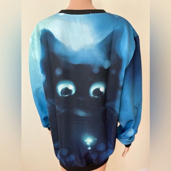 Brand new unisex 3D print pullover sweater fashion long sleeved shirt top size L - Picture 7 of 7